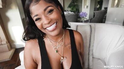 Alluring black nymph Jayla Page impassioned porn video